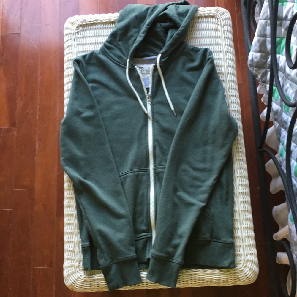 Hunter Green Zip-up Sweatshirt